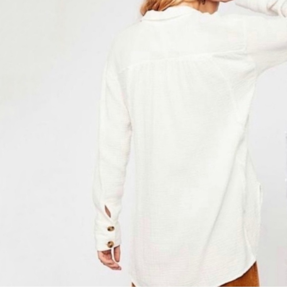 Free People All About The Feels Button Down View 3